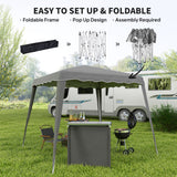Metal Pop Up Gazebo Tent 297cm Width x 297cm Depth - Velmora