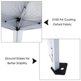 Metal Pop Up Gazebo Tent 297cm Width x 297cm Depth - Velmora