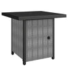 Metal Propane Gas 11.7 KW Smokeless Square Fire Pit Table for Garden - Velmora
