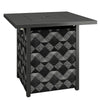 Metal Propane Gas 11.7 KW Smokeless Square Fire Pit Table for Garden - Velmora