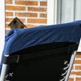 Metal Reclining Zero Gravity Garden Sun Loungers In Set of 2 With Cushions - Velmora