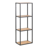 Metal Shelving Unit Wall Hung With Wooden Shelves - Seaford