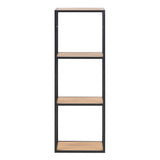 Metal Shelving Unit Wall Hung With Wooden Shelves - Seaford