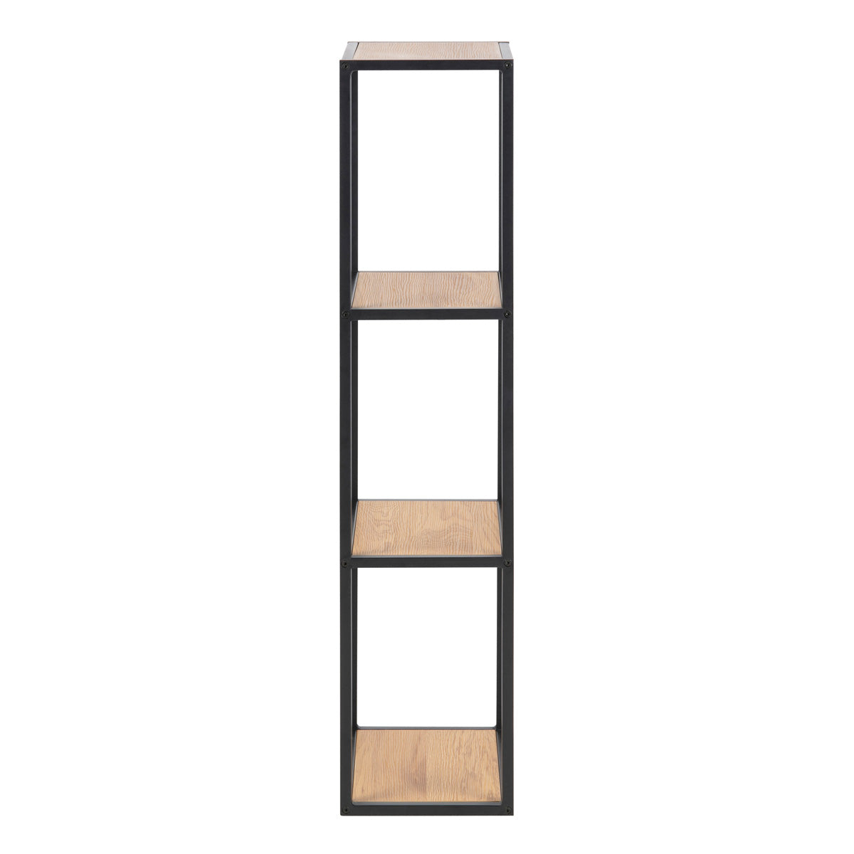 Metal Shelving Unit Wall Hung With Wooden Shelves - Seaford