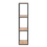 Metal Shelving Unit Wall Hung With Wooden Shelves - Seaford