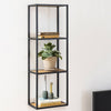 Metal Shelving Unit Wall Hung With Wooden Shelves - Seaford