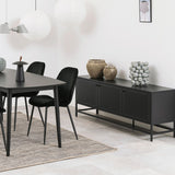 Metal Sideboard With 3 Doors - Newcastle