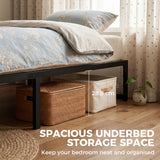 Metal Single Bed 90.6cm Wide - Velmora