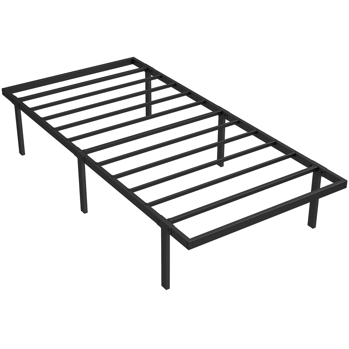 Metal Single Bed 91cm Wide - Velmora