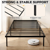 Metal Single Bed 91cm Wide - Velmora