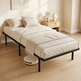 Metal Single Bed 91cm Wide - Velmora