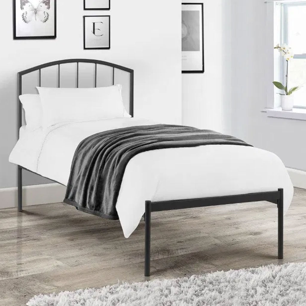 Metal Single Bed - Onyx