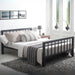 Metal Single Bed With Sprung Slatted Base - Metro