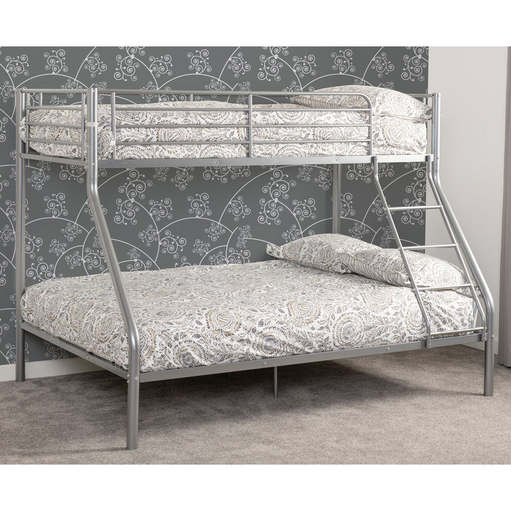 Metal Triple Sleeper Bunk Bed With Ladder - Tandi
