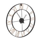 Metal Wall Clock 66cm Wide - Lincoln