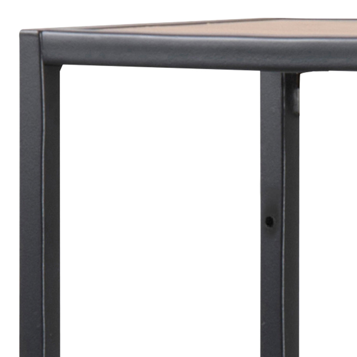 Metal Wall Shelf Wide in Black With 3 Additional Shelves - Seaford