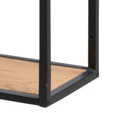 Metal Wall Shelf Wide in Black With 3 Additional Shelves - Seaford