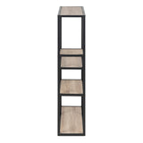 Metal Wall Shelf Wide in Black With 3 Additional Shelves - Seaford