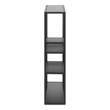 Metal Wall Shelf Wide in Black With 3 Additional Shelves - Seaford