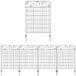 Metal Wire Landscape Flower Bed Border Edging Garden Fence Panels 352cm Wide in Set Of 4 - Velmora