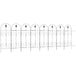 Metal Wire Landscape Flower Bed Border Edging Garden Fence Panels 381cm Wide in Set Of 8 - Velmora