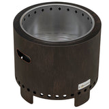 Metal Wood Burning Round Smokeless Fire Pit - Velmora