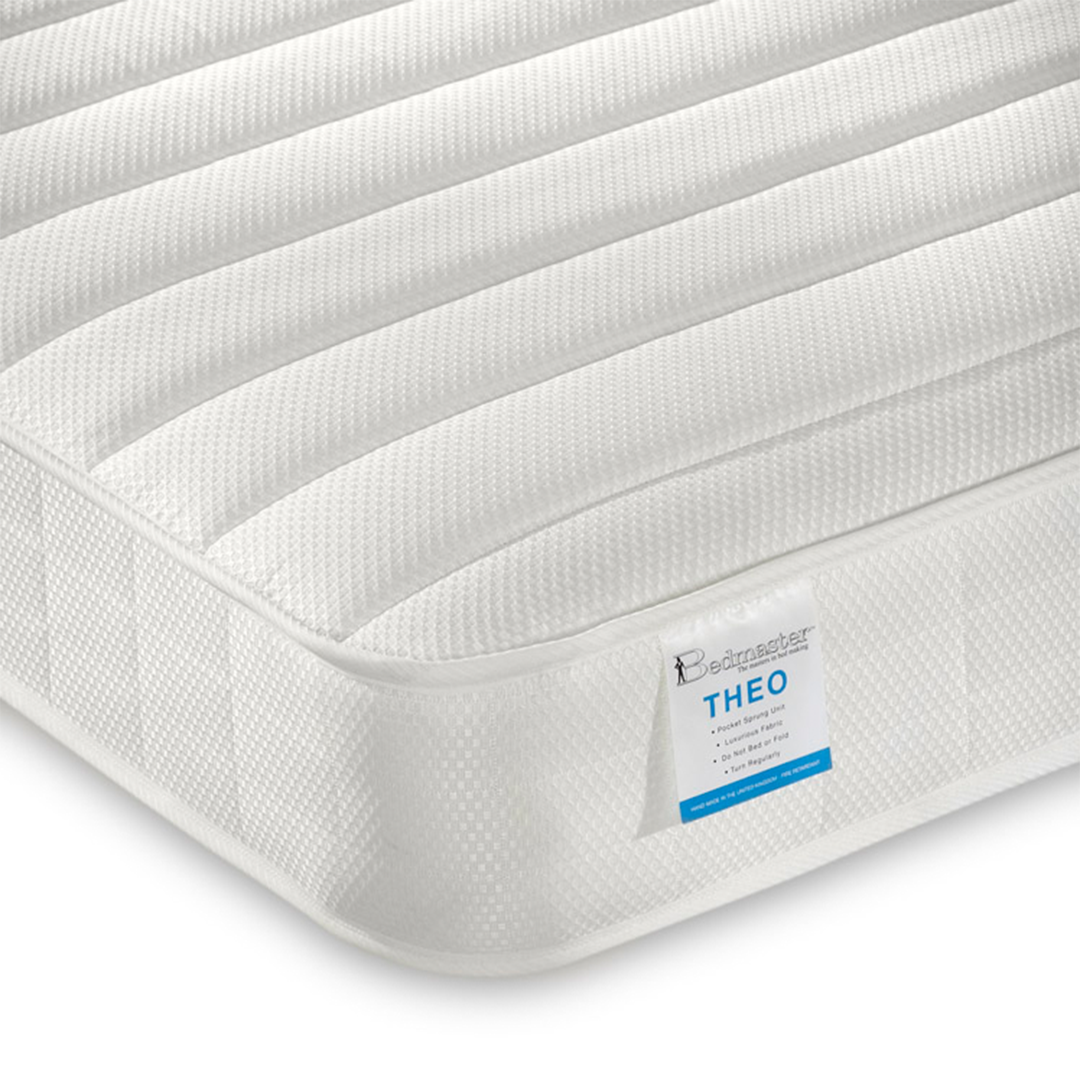 Micro Quilted Pocket Sprung Low Profile Small Single Mattress - Theo