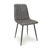 Microfibre Fabric Dining Chairs in Set Of 4 - Lisbon