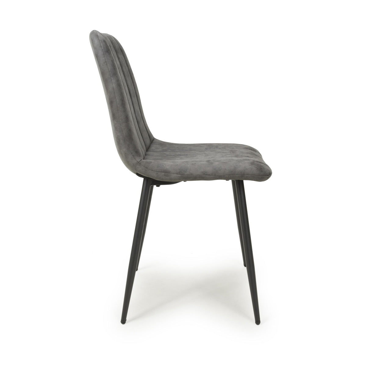 Microfibre Fabric Dining Chairs in Set Of 4 - Lisbon