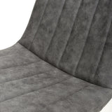 Microfibre Fabric Dining Chairs in Set Of 4 - Lisbon