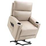 Microfibre Fabric Electric Recliner Chair 84cm Wide - Velmora