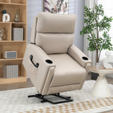 Microfibre Fabric Electric Recliner Chair 84cm Wide - Velmora