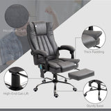 Microfibre Fabric Home And Office Chair 62cm Wide With Footrest - Velmora