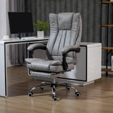 Microfibre Fabric Home And Office Chair 70cm Wide With Footrest - Velmora