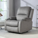 Microfibre Fabric Recliner Chair 87cm Wide With Footrest - Velmora
