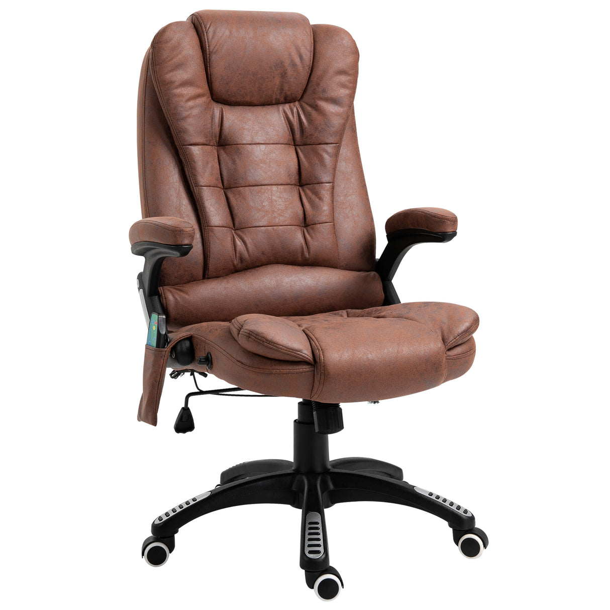 Microfibre Home And Office Chair 67cm Wide With Armrest - Velmora