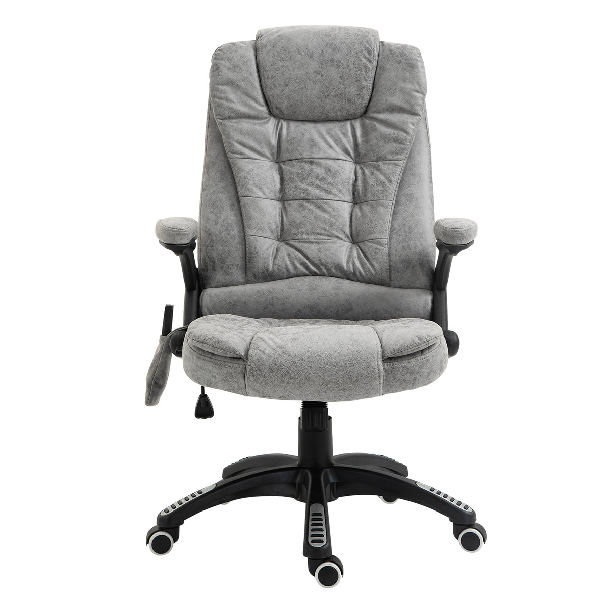 Microfibre Home And Office Chair 67cm Wide With Armrest - Velmora