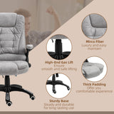 Microfibre Home And Office Chair 67cm Wide With Armrest - Velmora