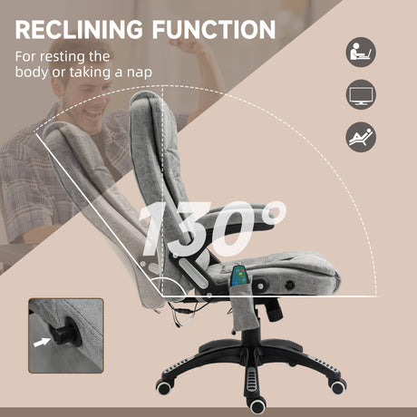 Microfibre Home And Office Chair 67cm Wide With Armrest - Velmora