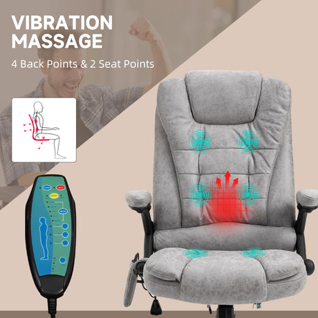 Microfibre Home And Office Chair 67cm Wide With Armrest - Velmora