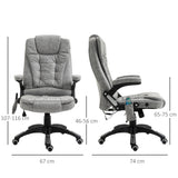 Microfibre Home And Office Chair 67cm Wide With Armrest - Velmora