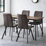 Microsuede Fabric Dining Chairs in Set Of 2 - Monroe