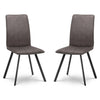 Microsuede Fabric Dining Chairs in Set Of 2 - Monroe