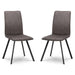 Microsuede Fabric Dining Chairs in Set Of 2 - Monroe