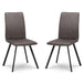 Microsuede Fabric Dining Chairs in Set Of 2 - Monroe