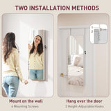 Mirrored Jewellery Storage Cabinet 37cm Wide Wall Mounted With LED Lights - Velmora