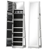 Mirrored Jewellery Storage Cabinet 38cm Wide - Velmora