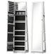 Mirrored Jewellery Storage Cabinet 38cm Wide - Velmora