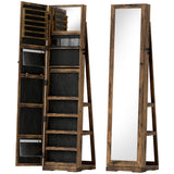Mirrored Jewellery Storage Cabinet 38cm Wide - Velmora