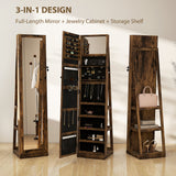 Mirrored Jewellery Storage Cabinet 38cm Wide - Velmora